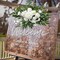 Artificial Flower Swag, Wedding Sign Flowers White Rose Flower Arrangements